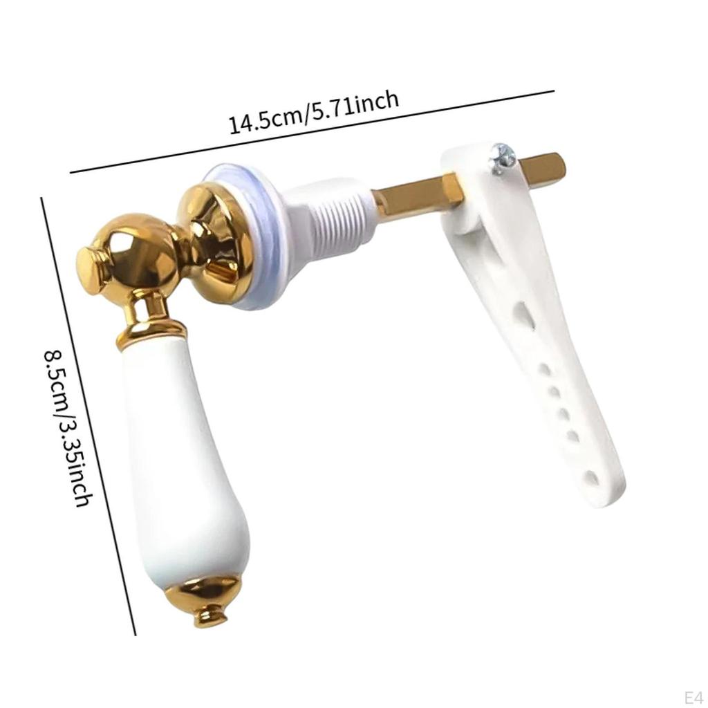 Ceramic And Metal Toilet Flush Handle for Household Cistern Tanks