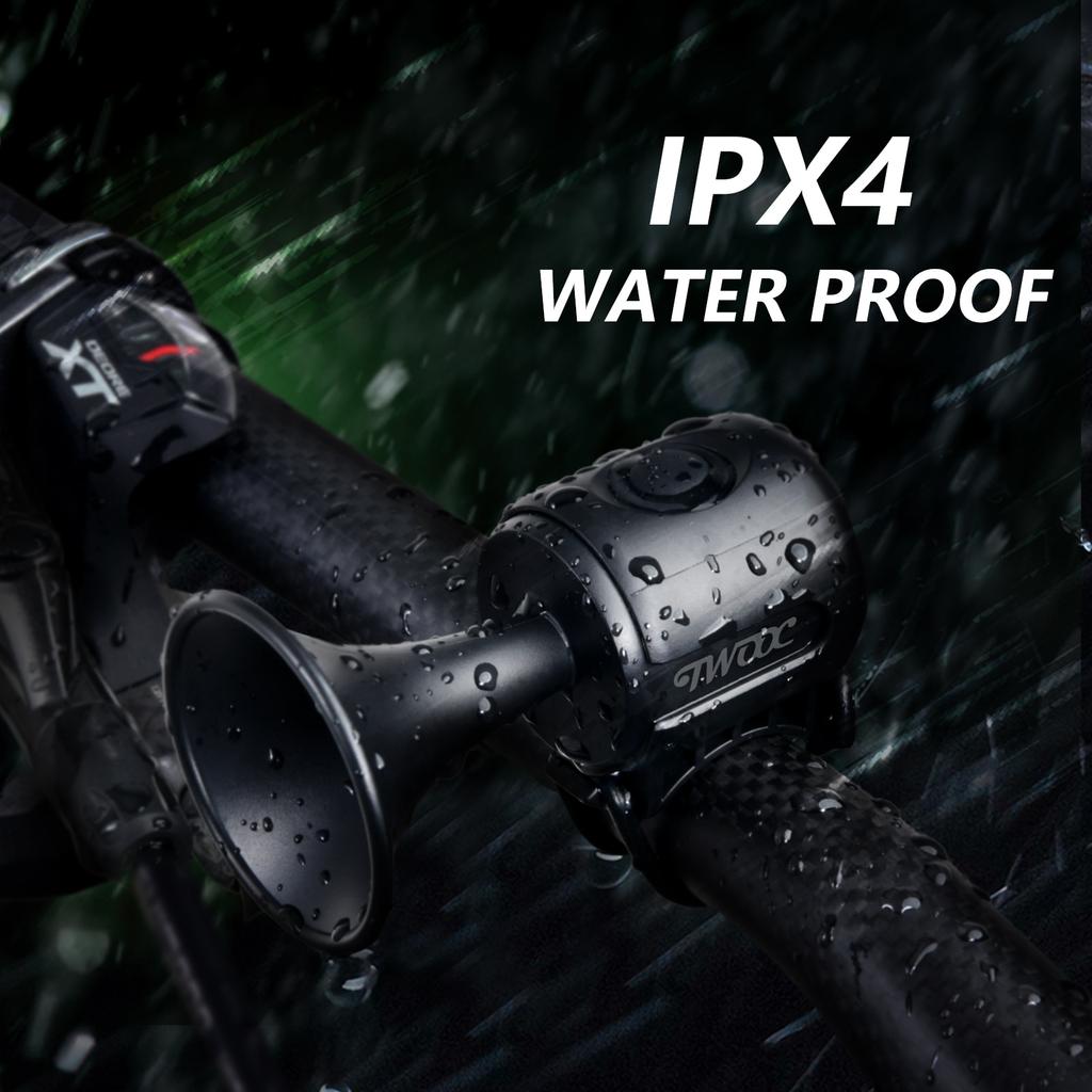 Fahrrad elektronische Hupe lauter Warnton CR2032 Batterie 120dB IPX4 wasserdicht geeignet