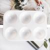 10Pcs White Plastic Paint Tray Palettes 6 Holes Thickened Art Classes DIY Crafts Watercolor Palette Color Mixing Art Painting Tray