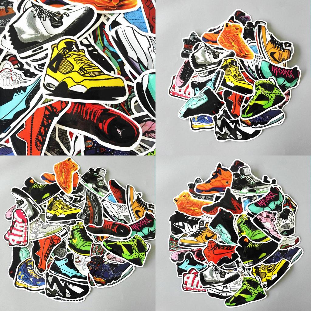 Premium Basketball Superstar Sneakers Stickers Vinyl Graffiti Creation Decals Decor