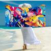 Custom Name Ultra-Soft Beach Towel with Pokémon Theme,Ideal for Pool - Camping, Diving - Perfect Travel Essential, Vibrant Beach Towel.