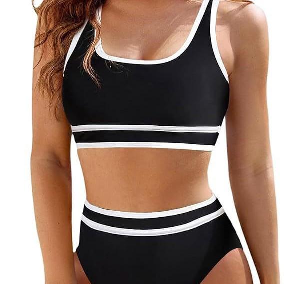 2025 Euro-American Chic Backless Solid Color Sexy Bikini