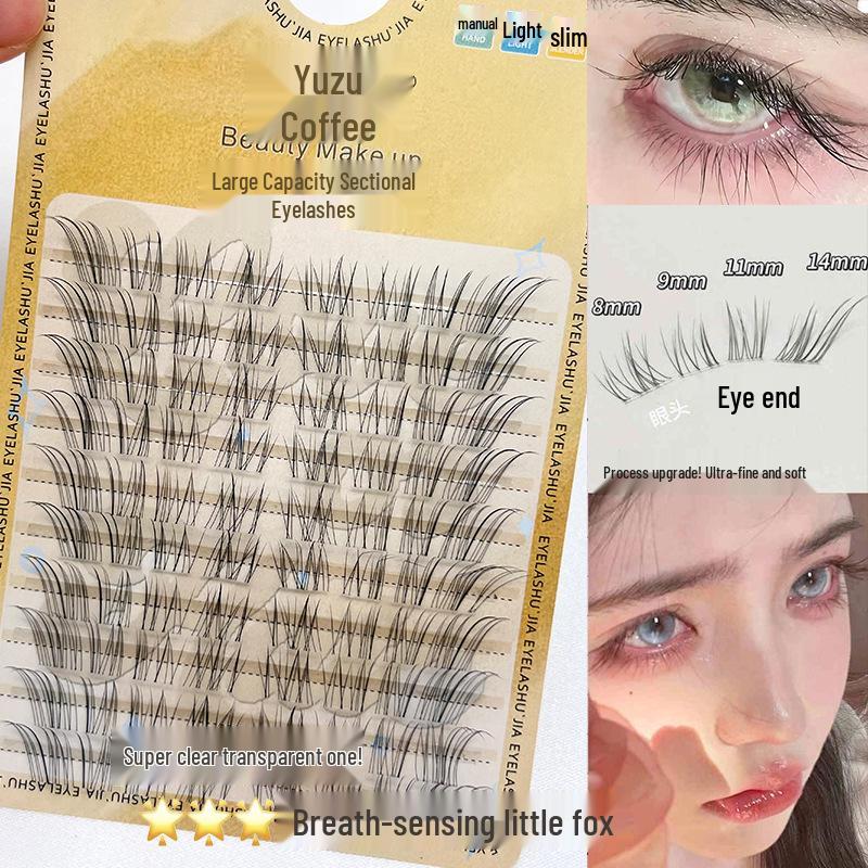Little Fox Style Lashes: Segmented, breathable, airy false eyelashes with a delicate and natural texture. Includes Glue + Tweezers