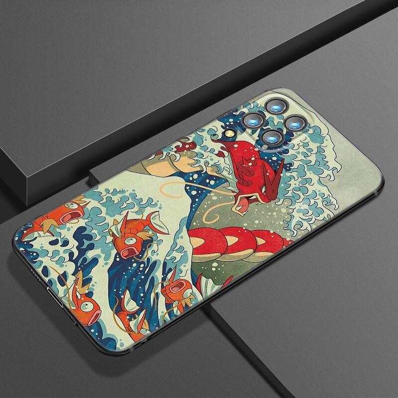 Japanese Wave Anime Dragon Phone Case For Samsung A21 A30 A50 A52 S A13 A22 A32 4G A23 A33 A53 A73 5G A12 A31 A51 A70 A71 A72