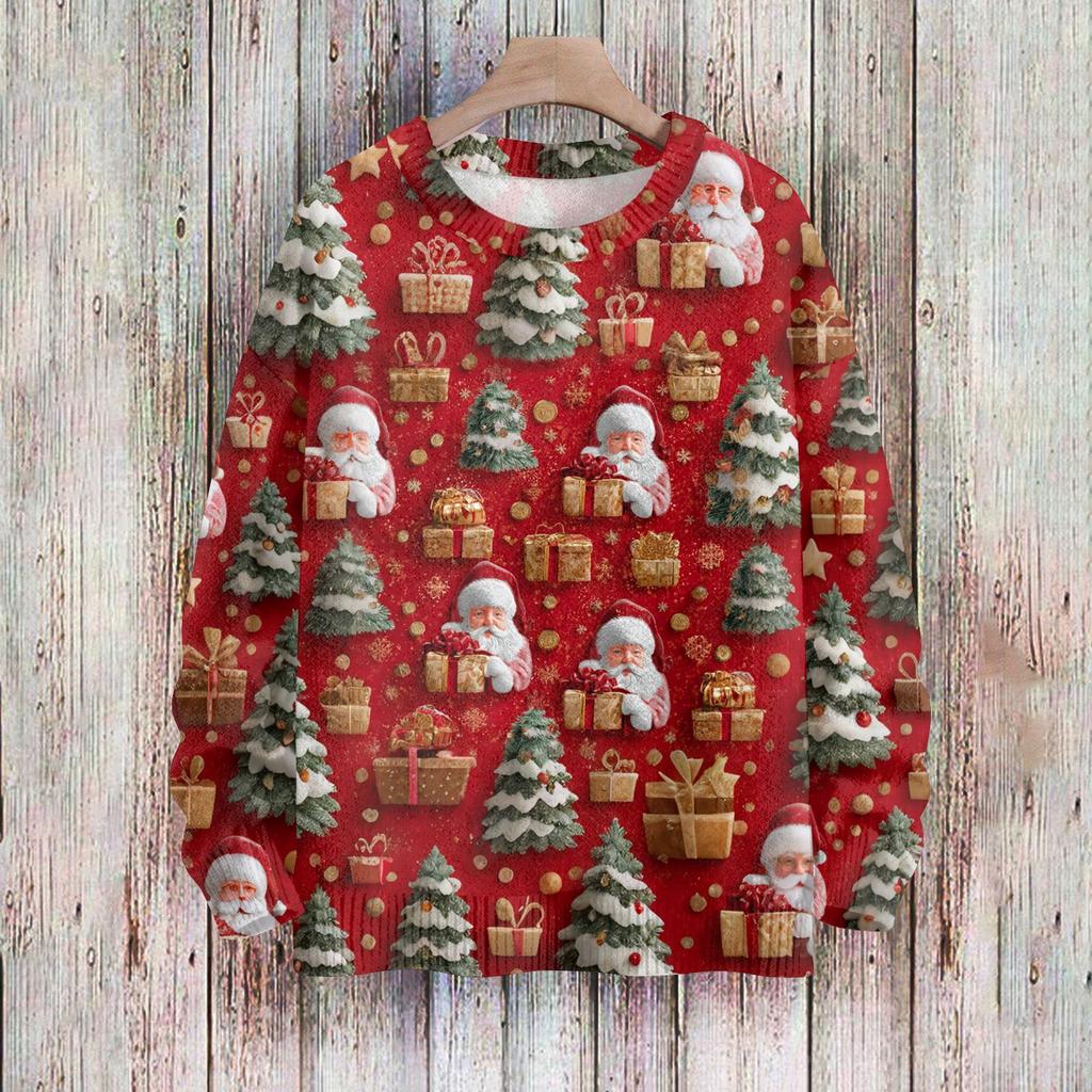 Christmas Sweatshirts For Women Knit Sweater Cute Shirt Fall Crewneck Pullover Tops