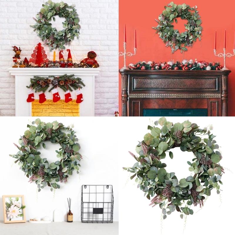 Delicate Faux Green Leaf Wreath Accessory Durable Wreath for Functional Use In Homes Garden and Wedding Decorations