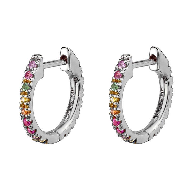 Cross-Border Elegant Women's Zircon Ear Cuffs and Hoops