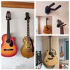 1 Stück Schwarzer Wandmontierter Gitarrenständer - ABS-Material, Sicherer Haken zur Präsentation von Heiminstrumenten für Gitarren, Schützt vor Kratzern & Staub
