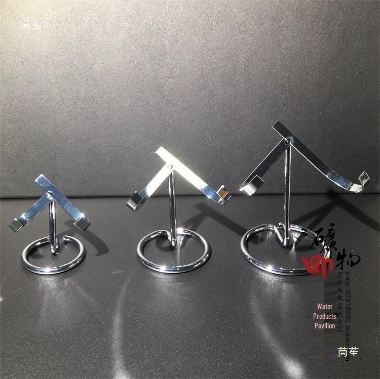 Wooden & Metal Mineral Crystal Ball Display Stand
