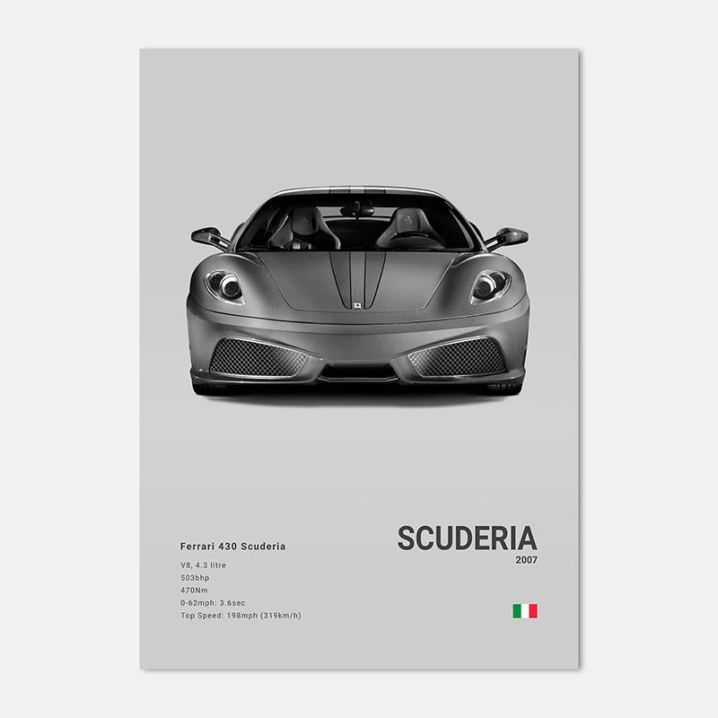 Famous Cars 812 458 296 Canvas Wall Art Print Poster 599XX SP3 F8 Decoration Mural Modern Home Decor Birthday Gift Unframed