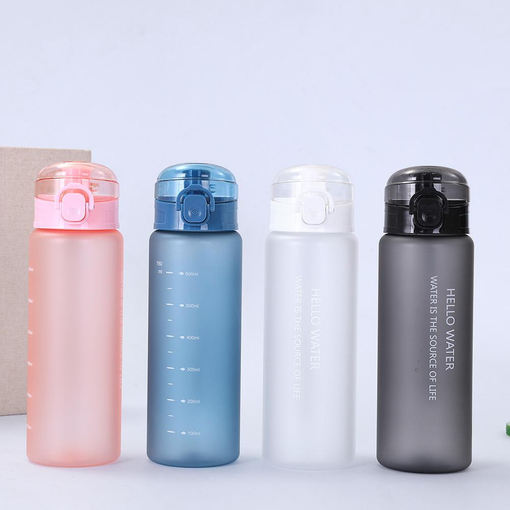 780ml Reusable Water Bottle with Carrying Strap Outdoor Drinking Cup Leak-Proof Portable Water Kettle for Travel Gym