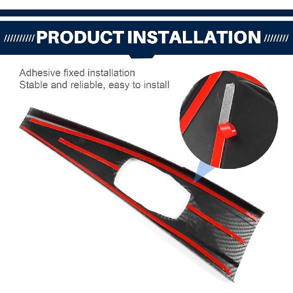 for BMW Multimedia Panel Cover, F30 Carbon Fiber Style Panel Trim Cover Car Center Console for 3 Series F30 F31 F32 F34 F36 328i 320i 335i 330i 435i