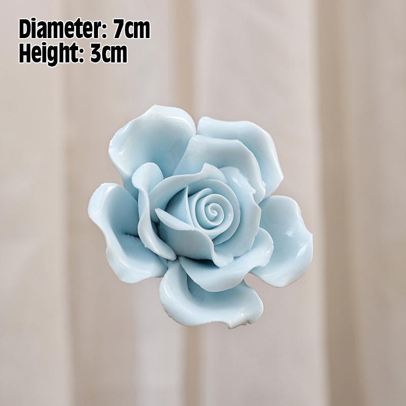 Artificial Flower Ceramic Handmade Fake Flower Art Floral Home Decor Wedding Party Prop Festivity Occasion Valentine's Day Props