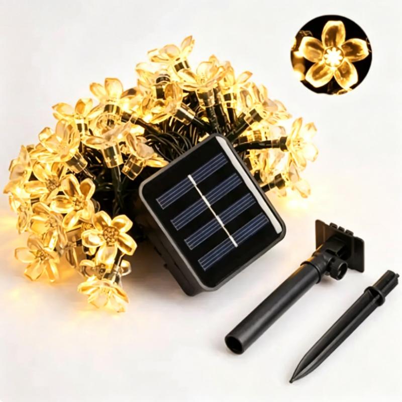 LED Solar String Light 7m 50 Lights 8 patterns Waterproof Fairy Garland String Lights Christmas Party Halloween Decorations