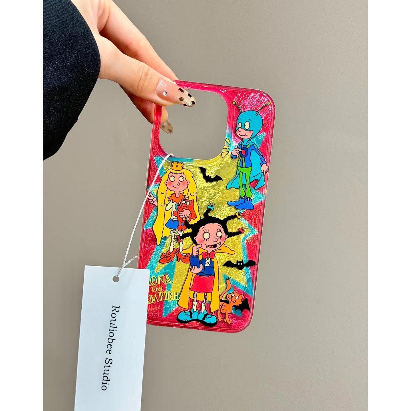 

Cute Cartoon Witch iPhone Case for Models 11 to 17 - Protective Cover iPhone 11 Pro Max