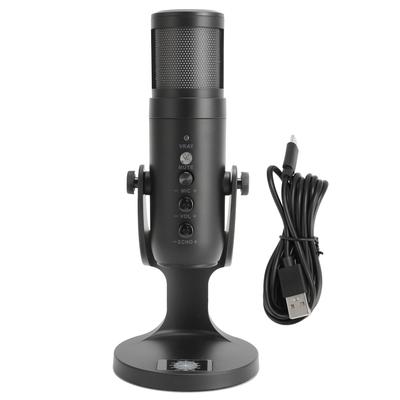 Recording Live Microphone USB Condenser Gaming Streaming Microphone for Skype Conferencing