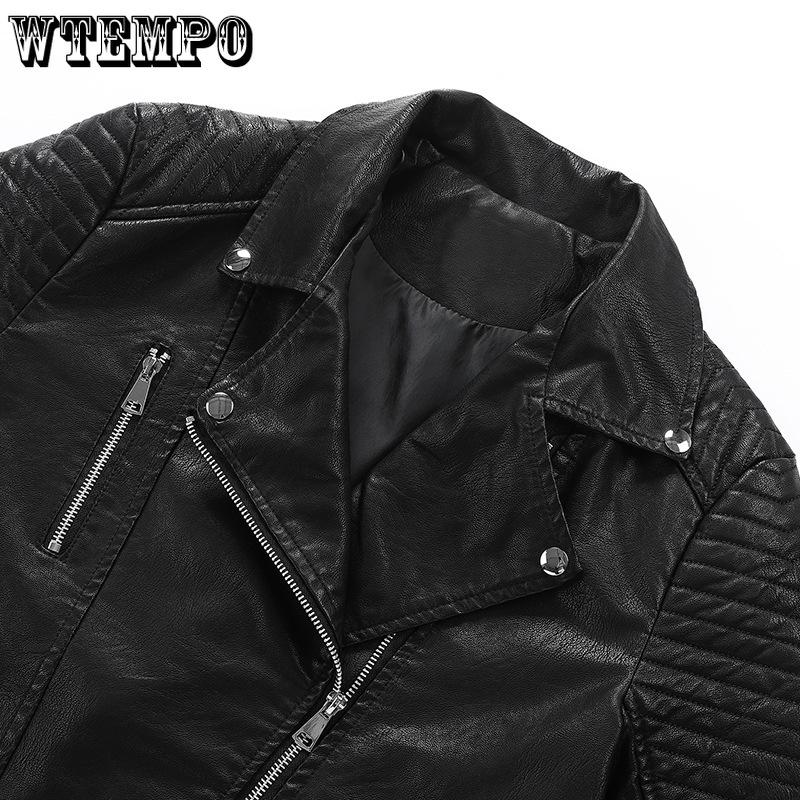 Pu Leather Jacket Female Short Collar Jacket Spring Korean Slim Biker Leather Jacket