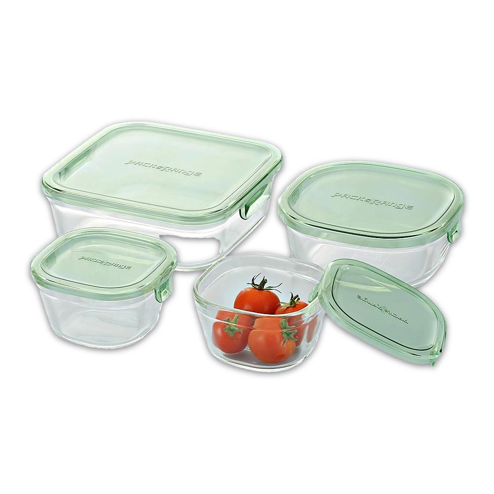 iwaki Pack & Range Square Glass Food Storage Containers Heat Resistant Microwave Safe PS-PRN-11W
