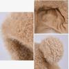 Cute Bear Wool Knitted Hat Women's Autumn Winter Windproof Earflap Warm Plush Beanie