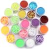 20/30g Glitter Sprinkles Powder Colorful Hexagonal Sparkly Powder Nail Art For Handicraft Creative Nail Paillette Decoration