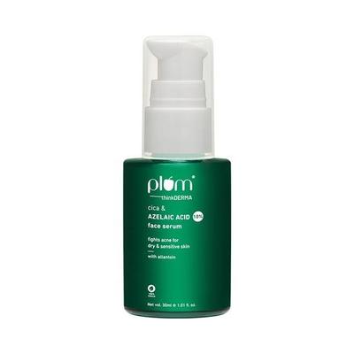 Plum 10% Azelaic Acid & Cica Face Serum | Fights Acne | Calms Inflammation | Lightweight & Non-sticky | Fragrance-Free | 100% Vegan | 30ml
