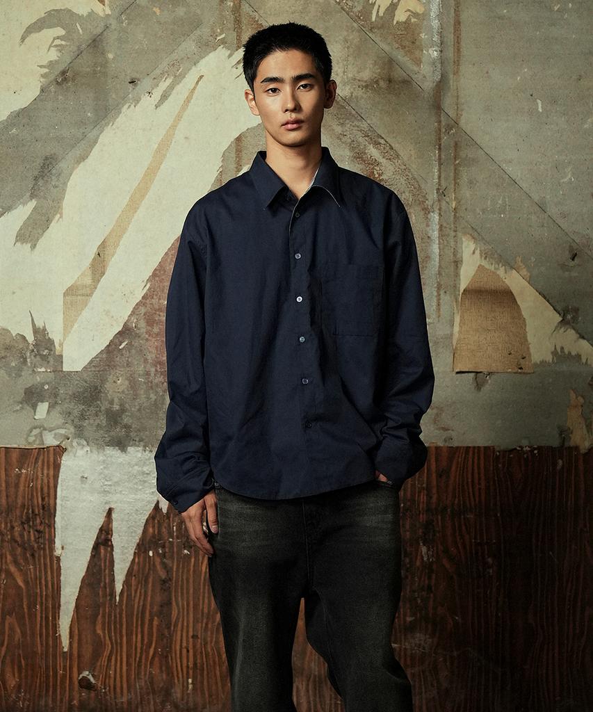 YIYAE Reversible Shirts _ Navy Blue