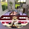 Blackpink Round Area Rug,Carpet Rug for Living Room Bedroom Sofa Playroom Decor,Non-slip Floor Mat