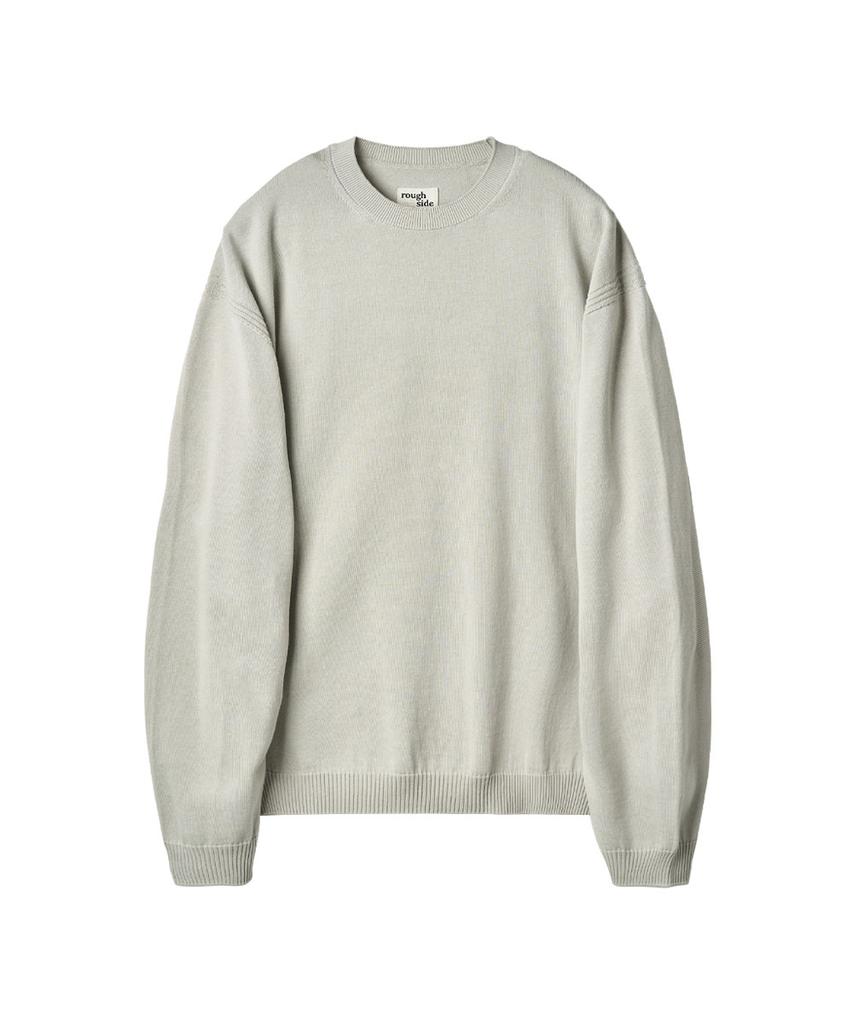 Leopeusaideu Whole Garment Crew Knit Dove