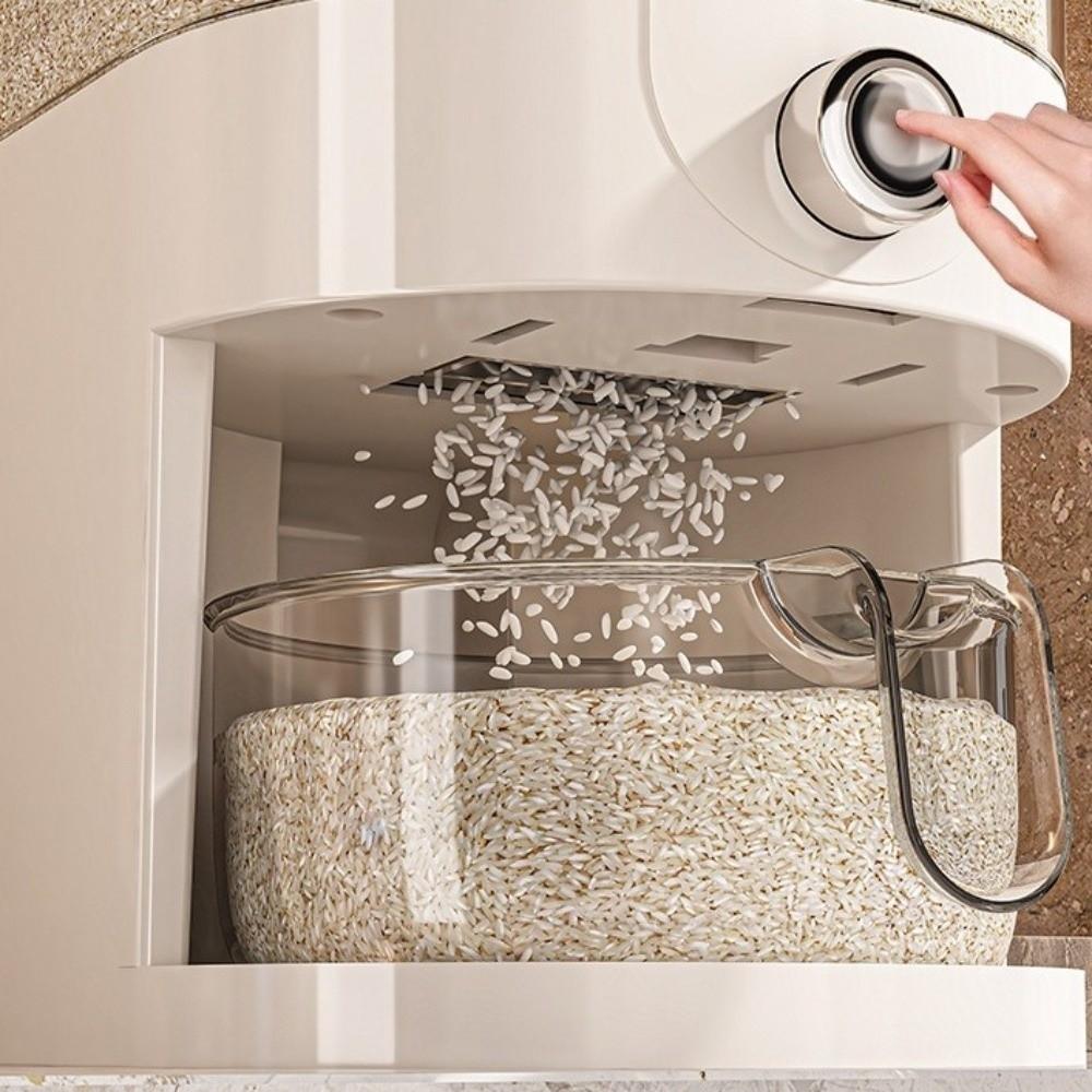 Moisture-Proof Food-Grade Sealed Bucket Visible Flour Storage Bucket  Restaurant