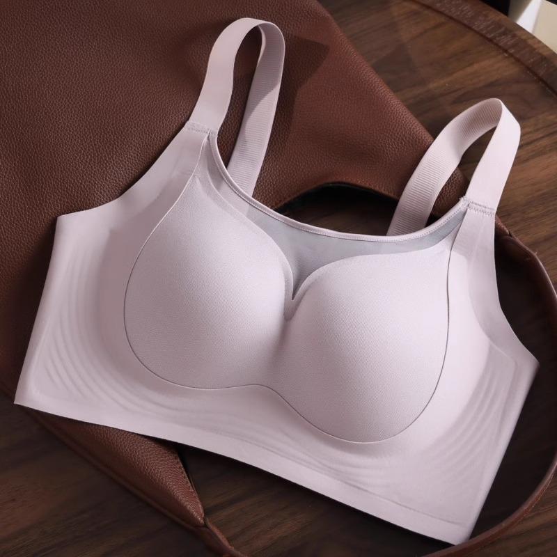

Women Push Up Supportive Comfortable Seamless Round Full Cup Bra L фиолетовый
