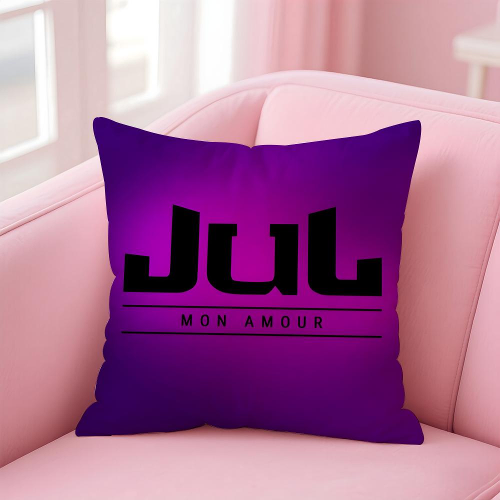 popular singer JuL Cushion Cover Comfortable Reversible Pillow Cover Ideal for Car Sofa Bedroom & Beyond