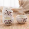 Ceramic Lucky Cat Teapot with One Pot and Four Cups Portable Chinese Kung Fu Tea Set