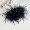 Autumn and Winter New Style Super Fairy Feather Catch Clip Large Hair Volume Large Back of The Head Shark Clip Pure Desire Wind Hair Clip Headdress