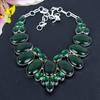 Green Labradorite, Diopside 925 Sterling Silver Jewelry Necklace 18" KG-1834