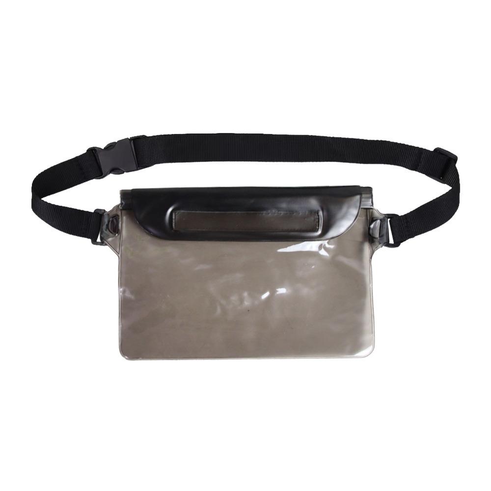 Transparent Waterproof Waist Bag Large Capacity 3 Layer Protection Swimming Bag With Waist Strap Multi-Layer Seal