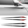 2Pcs Car Universal Door Body Decoration Protector 3D Car Body Fender Side Wing Sticker Blade Decal Auto Modification Accessories