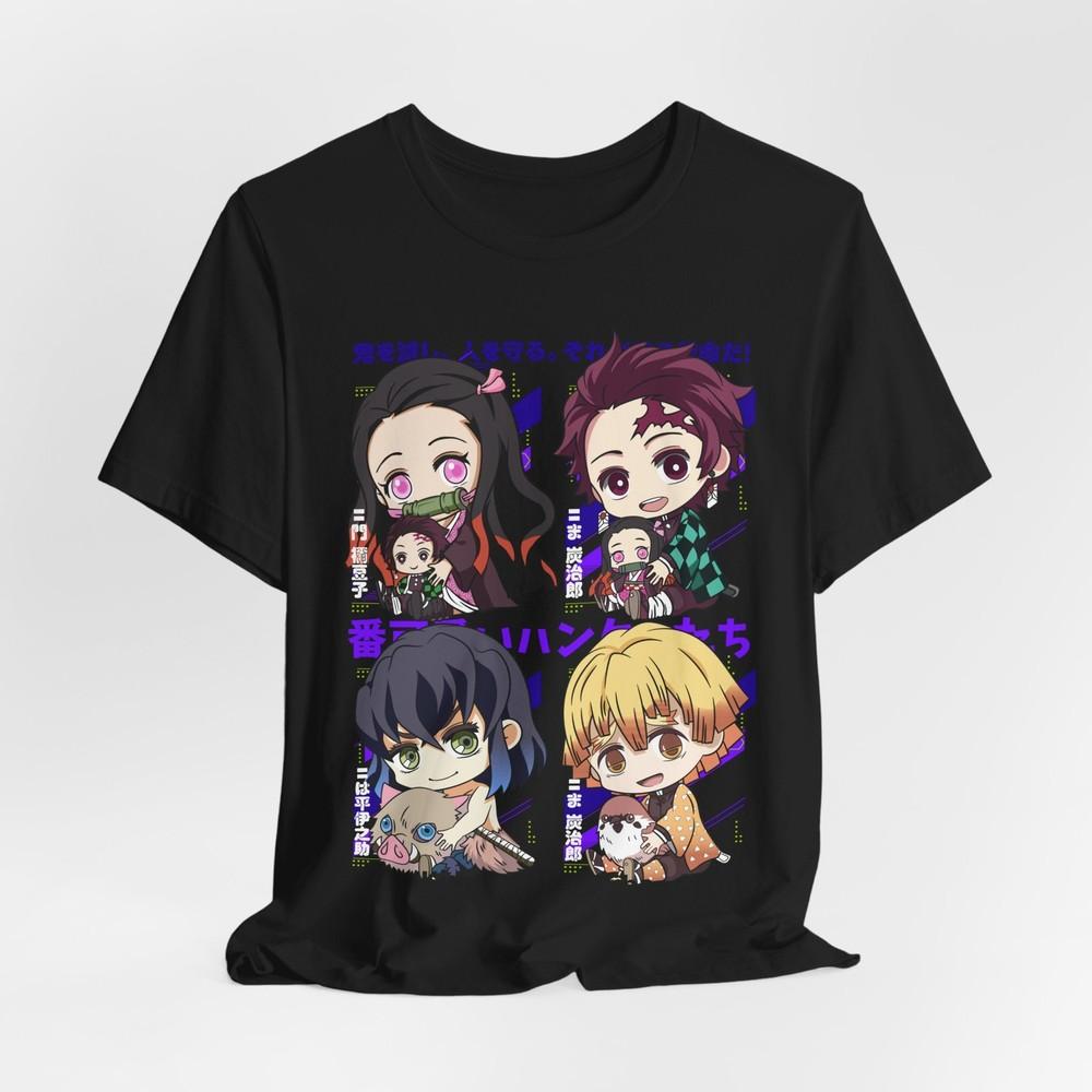 Anime Character T-Shirt Tee Tops, Short Sleeve Shirt, Unisex Graphic T-Shirt, Gift for