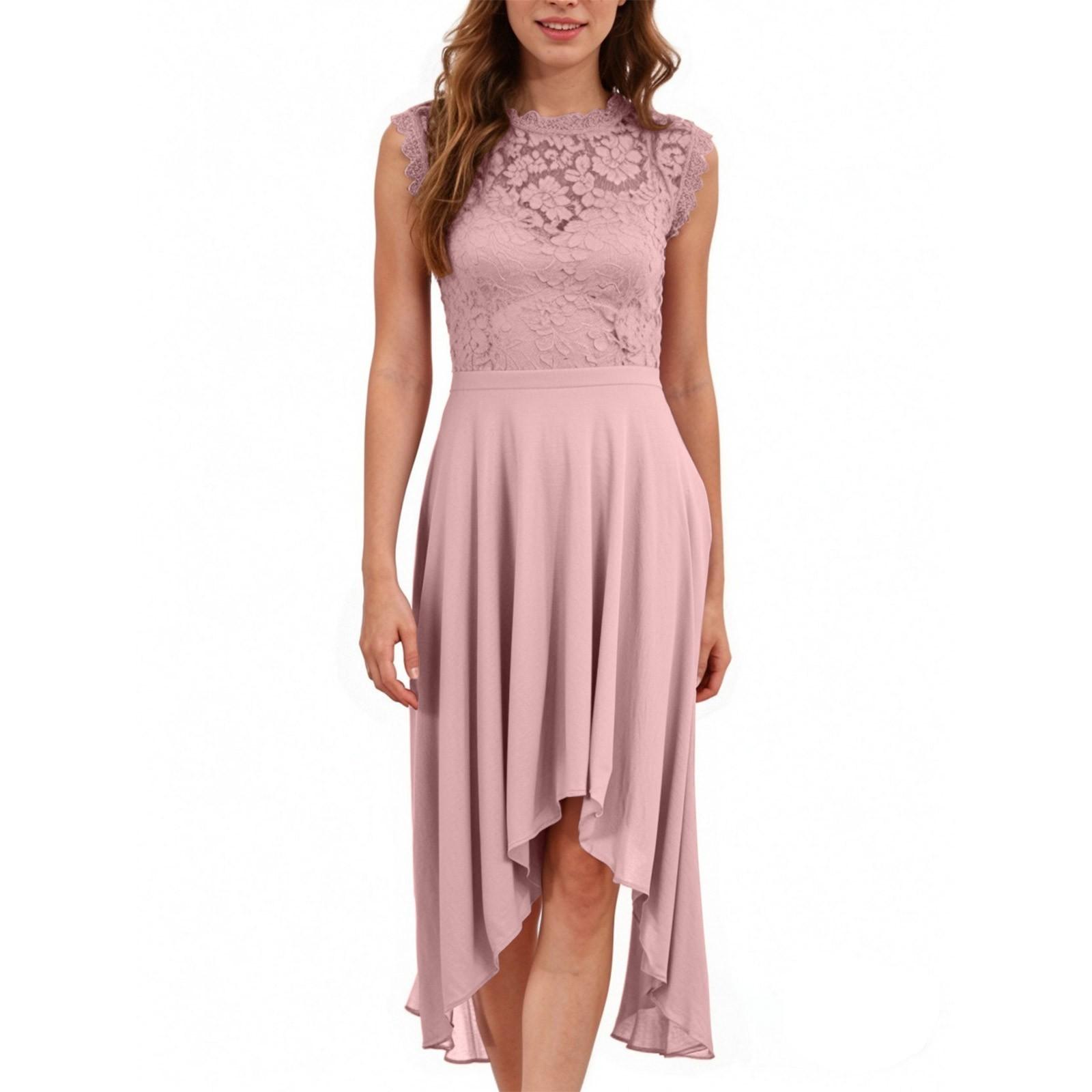Fashion Women s Fishtail Lace Evening Dress Bridesmaid Hip Skirt Dress S
