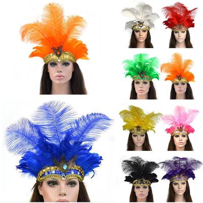Pene de Păun la Modă pentru Adulți Bandă de Păr Accesorii de Păr Halloween Carnaval