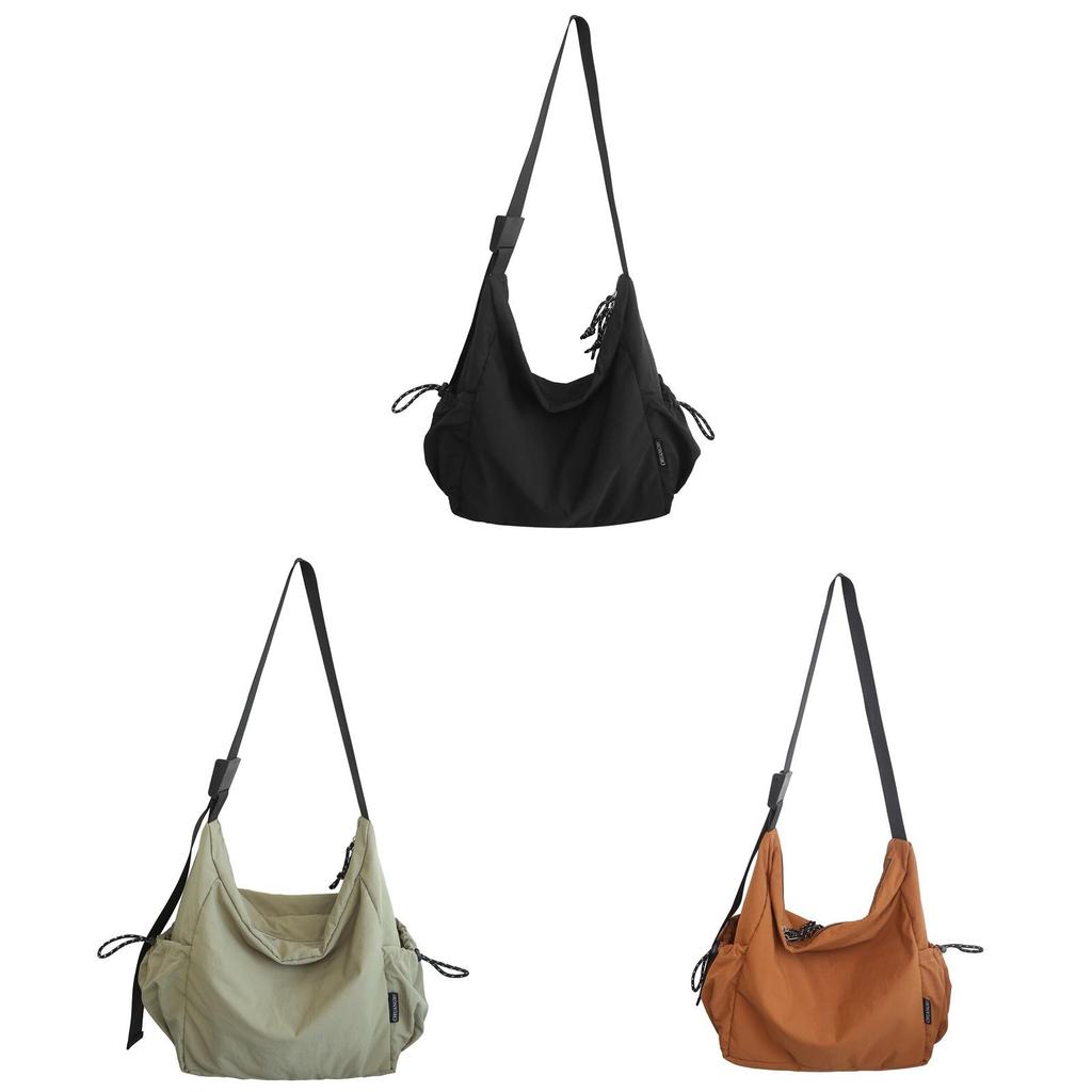 Nylon Tote Bag With Zipper Pocket For Casual Travel And Daily Use