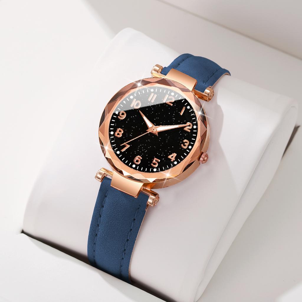 Modny Zegarek Kwarcowy Damski z Arabską Tarczą Casualowy Skórzany Pasek Zegarki na Rękę dla Pań Zegar Reloj Mujer