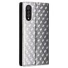For Cubot X70 Case Rhombus Imprinted PU Leather Magnetic Auto-absorbed Phone Cover