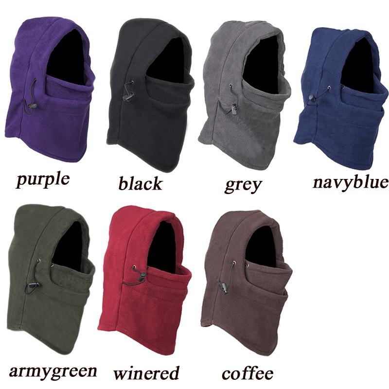 Thermal Fleece Kukla Venkovní lyžařské masky Bike Cyling Beanies Zimní Wind Stopper Čepice Teplá čepice Unisex čepice