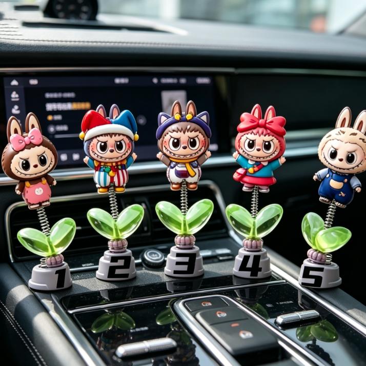 Labubu, Labubu, Swinging Joy, Cute and High Beauty Car Electric Car, Computer Monitor, Desktop Ornament Gift