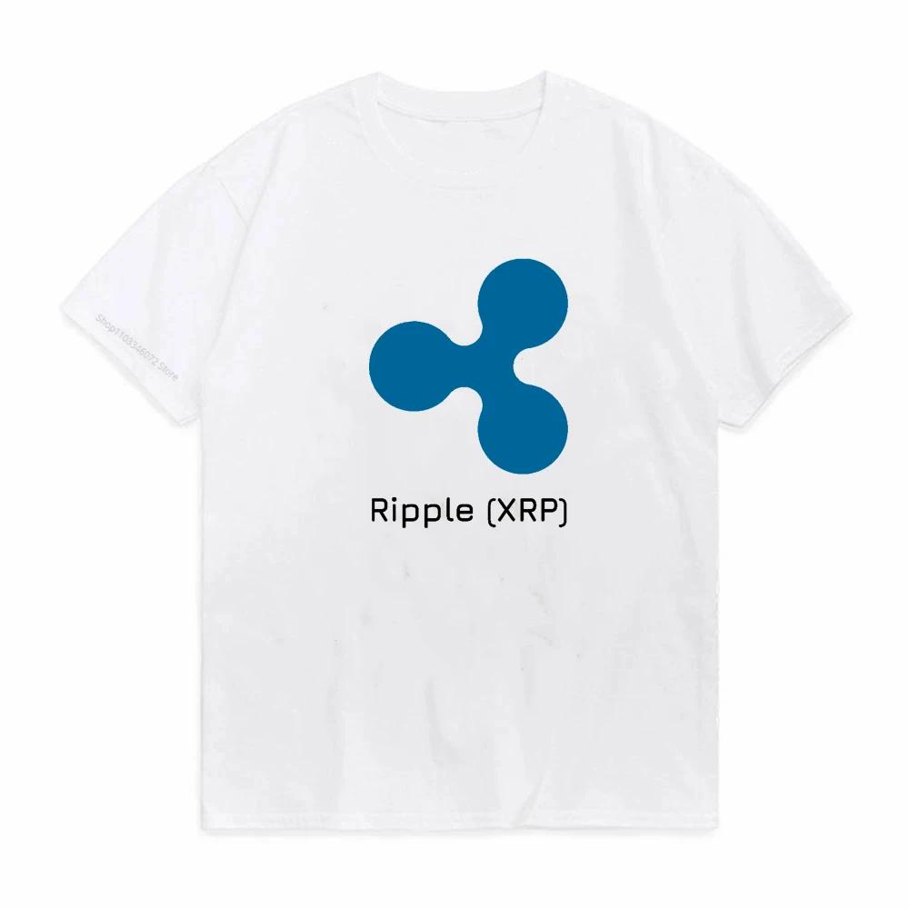 Cryptocurrency Ripple Xrp T Shirt Unisex Casual Tees Cotton Short Sleeve Cool Tops TShirt Print Graphic Bitcoin Crypto Tee Top