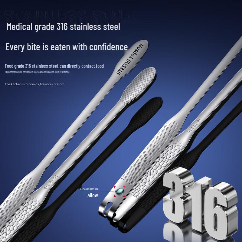 Stainless Steel Anti-scald BBQ Tongs