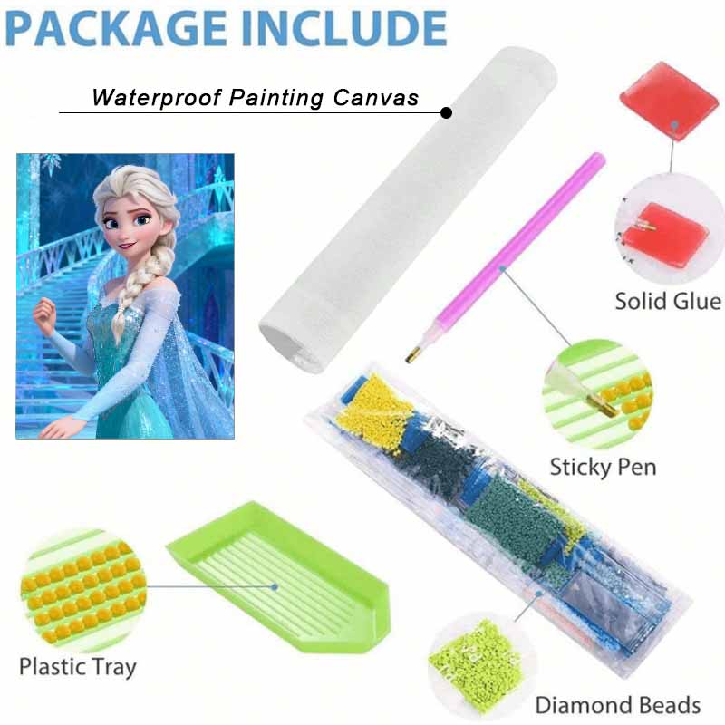 Disney 5d diamond painting Elsa Frozen diamond art painting diy handmade sticker gift, home decoration painting