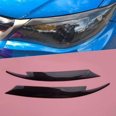 Plastic 1 Pair Carbon Fiber Style Headlight Eyelids Eyebrows Sticker Fit For Subaru Impreza WRX STi X 10th GRB 2008-2010 2011