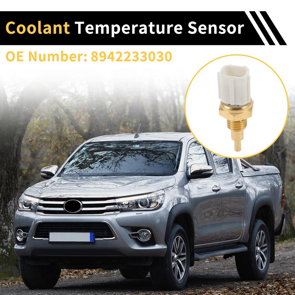 REPAIROCK Temperature Sensor for Toyota Tundra 2002-2005 Temperature Sensor Sensing Unit Sensor No.8942233030 Gold Tone