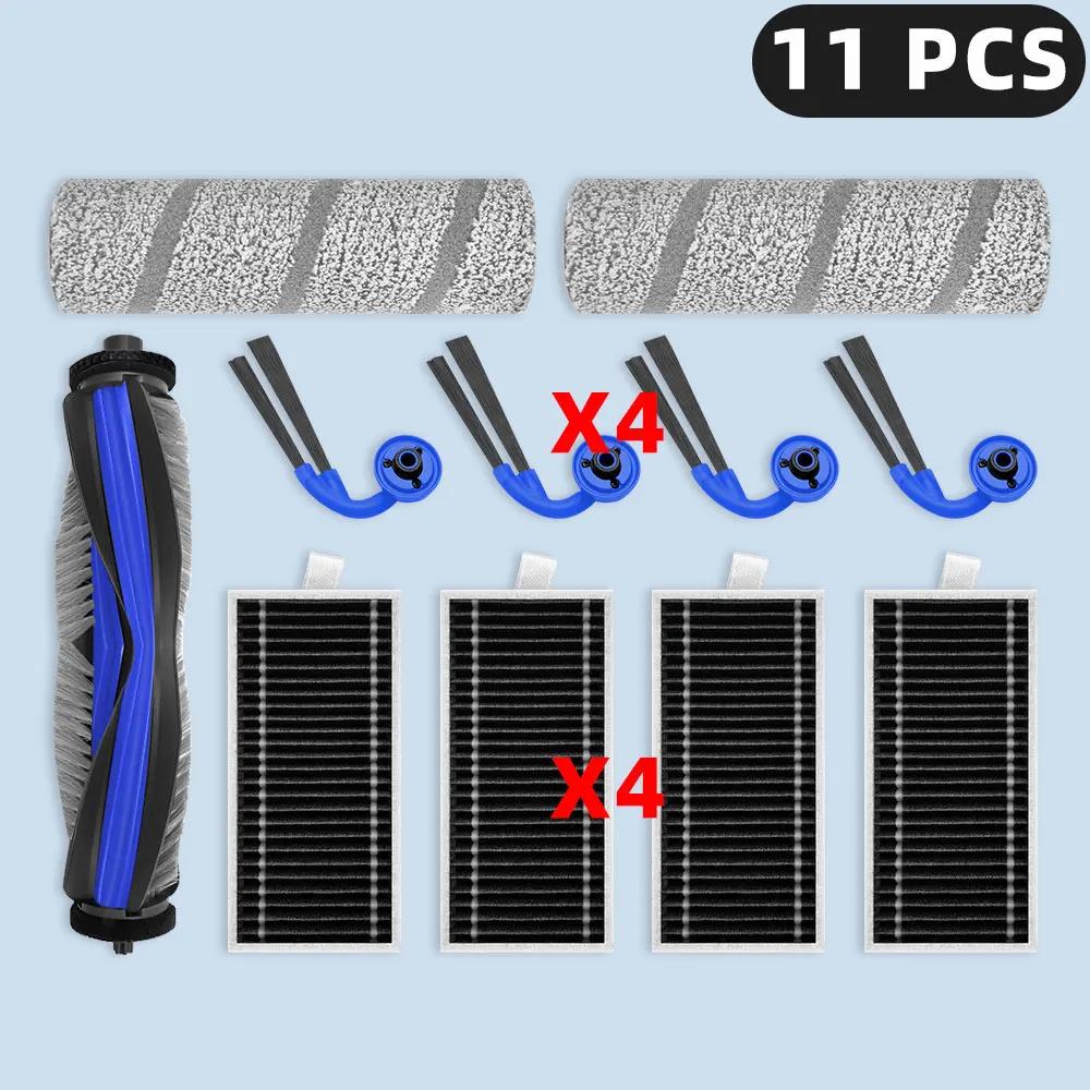 Compatible For ECOVACS DEEBOOT X11 OMNICYCLONE / X11 PRO OMNI Spare Parts Accessories Main Side Brush HEPA Filter Roller Mop